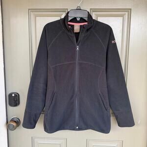 Roxy Fleece Jacket Black Pink XL 14